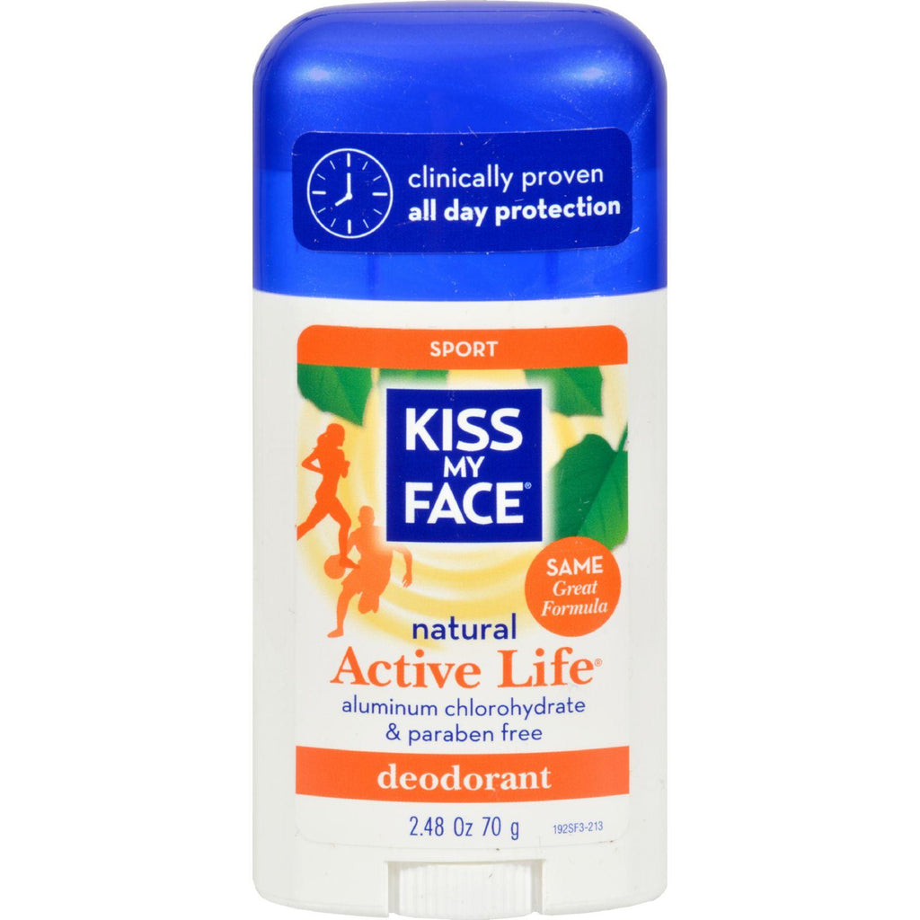 Kiss My Face Deodorant Active Life Sport Aluminum Free - 2.48 Oz