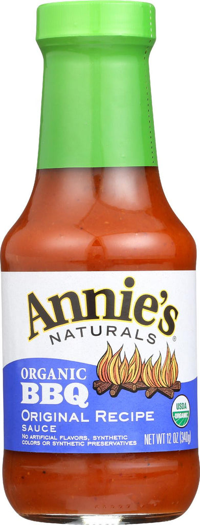 Annie's Naturals Organic Bbq Original Recipe Sauce - Case Of 12 - 12 Oz.