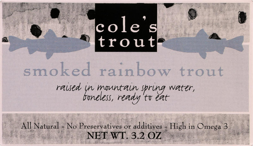 Cole's Smoked Rainbow Trout In Olive Oil - 3.2 Oz - Case Of 10