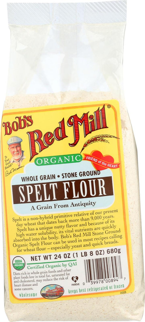 Bob's Red Mill Organic Spelt Flour - 24 Oz - Case Of 4