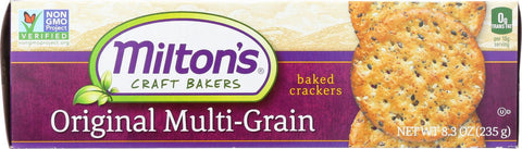 Miltons Organic Baked Snack Crackers - Original Multi-grain - Case Of 12 - 8.3 Oz.