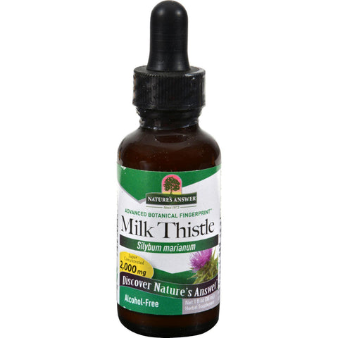 Nature's Answer Milk Thistle Seed Alcohol Free - 1 Fl Oz