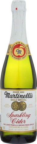 Martinelli's Sparkling Cider - Apple - Case Of 12 - 25.4 Fl Oz.