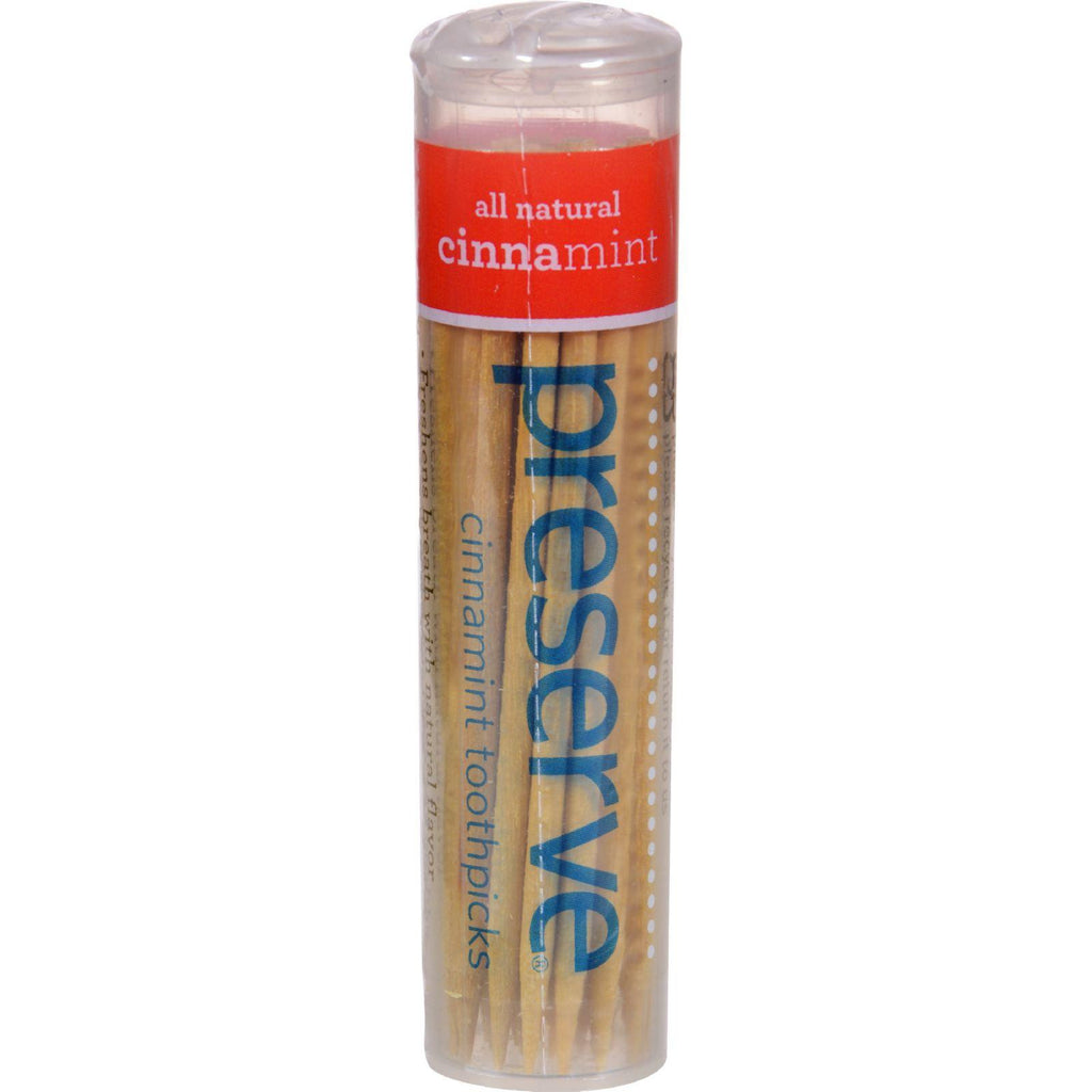 Preserve Flavored Toothpicks Cinnamint - 35 Pieces