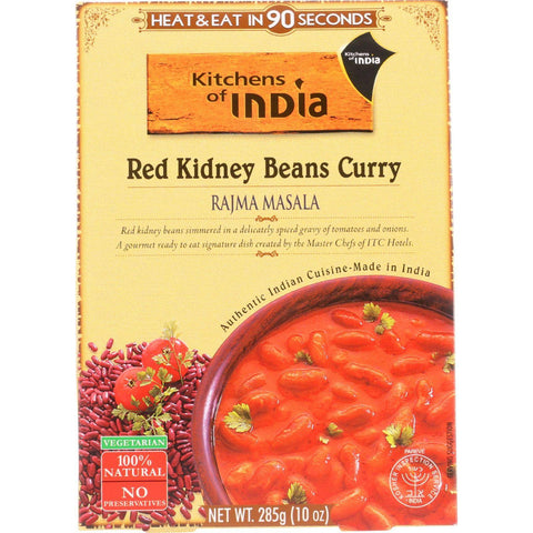 Kitchen Of India Dinner - Red Kidney Beans Curry - Rajma Masala - 10 Oz - Case Of 6