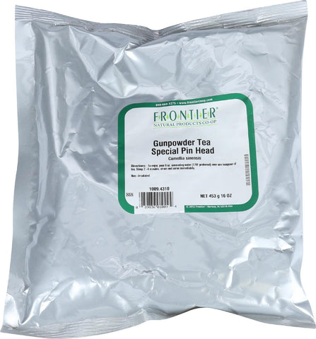 Frontier Herb Green Tea - Gunpowder - Bulk - 1 Lb