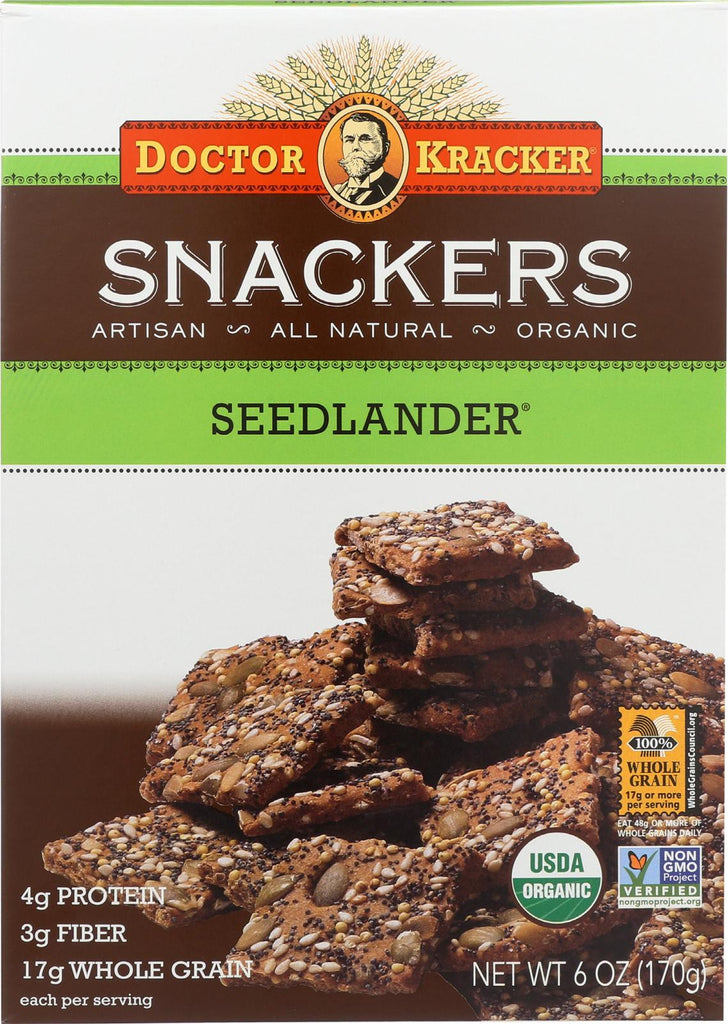 Doctor Kracker Seed Lander Snackers - Case Of 6 - 6 Oz.