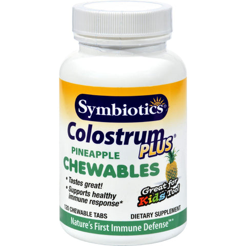 Symbiotics Colostrum Plus Pineapple - 120 Chewables