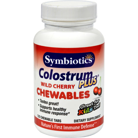 Symbiotics Colostrum Plus Wild Cherry - 1 G - 120 Chewables