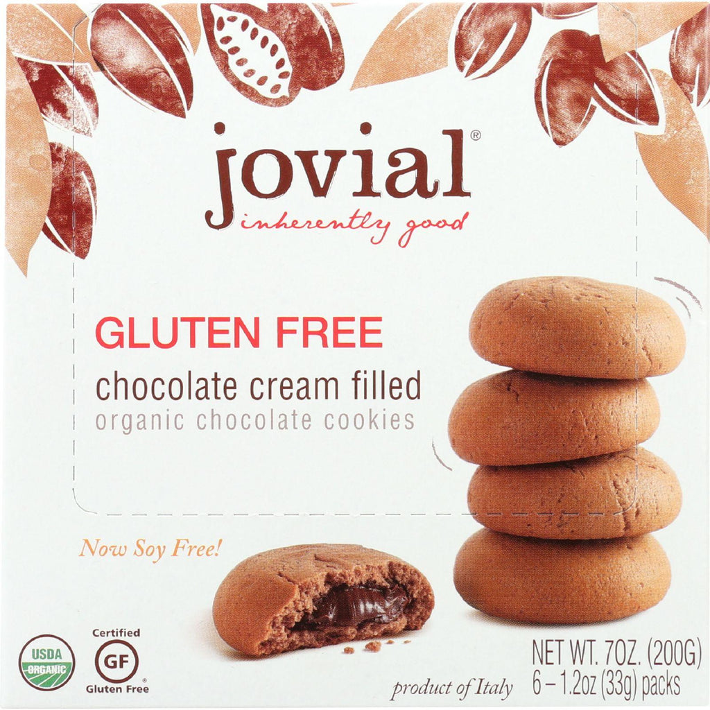 Jovial Cookies - Organic - Chocolate Cream - Gluten Free - 7 Oz - Case Of 10