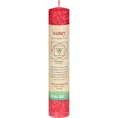 Aloha Bay Chakra Pillar Candle - Red - 8"