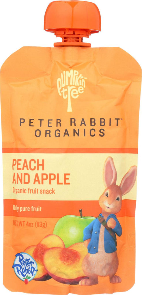 Peter Rabbit Organics Fruit Snacks - Peach And Apple - Case Of 10 - 4 Oz.