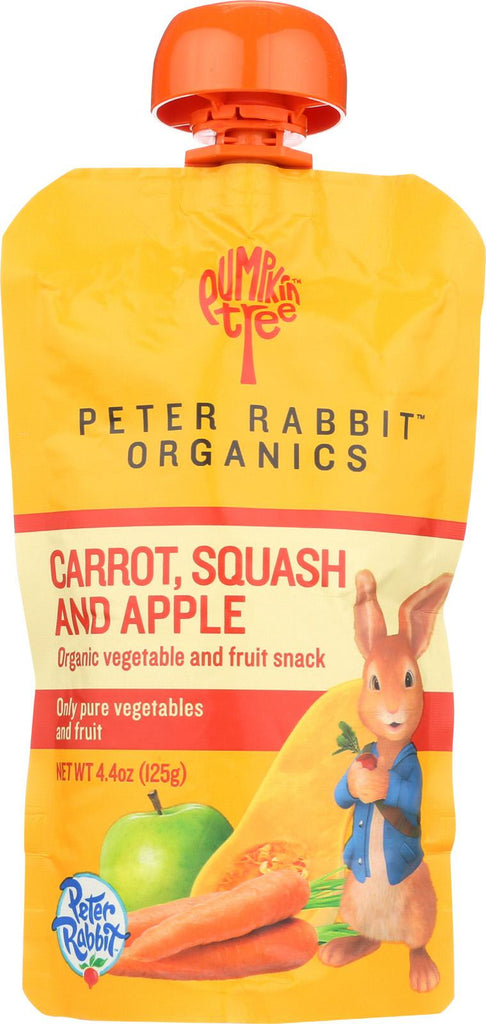 Peter Rabbit Organics Veggie Snacks - Carrot, Squash And Apple - Case Of 10 - 4.4 Oz.