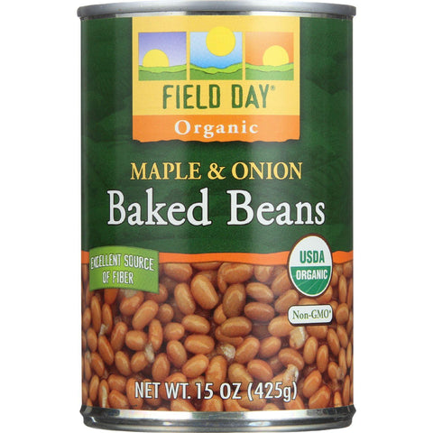 Field Day Beans - Organic - Baked - Maple And Onion - 15 Oz - Case Of 12