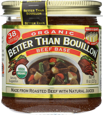 Better Than Bouillon Organic Seasoned - Beef Base - Case Of 6 - 8 Oz.