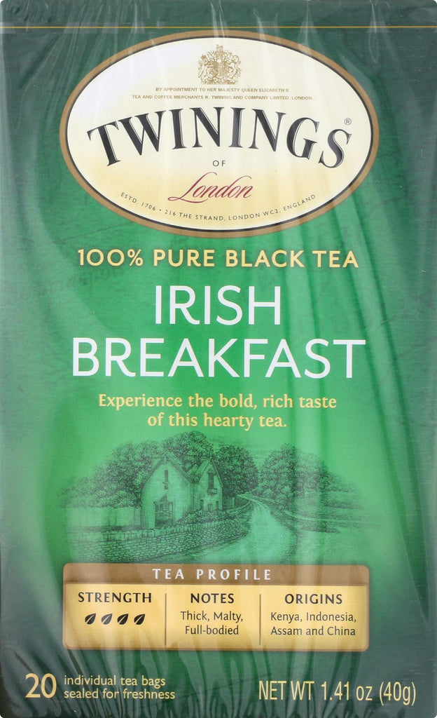 Twining's Tea Breakfast Tea - Irish - Case Of 6 - 20 Bags