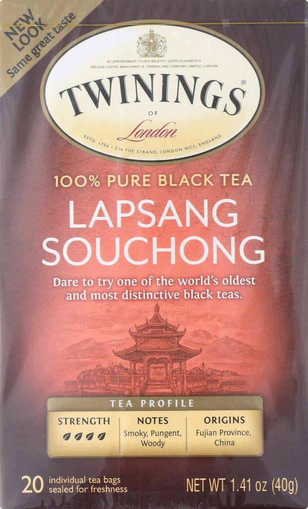 Twining's Tea Smoky China Tea - Lapsang Souchong - Case Of 6 - 20 Bags