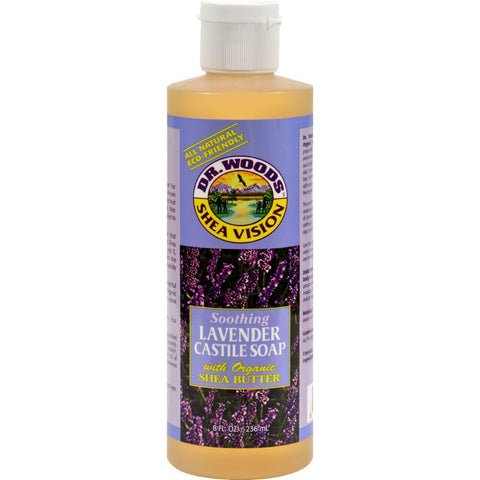 Dr. Woods Shea Vision Pure Castile Soap Lavender With Organic Shea Butter - 8 Fl Oz