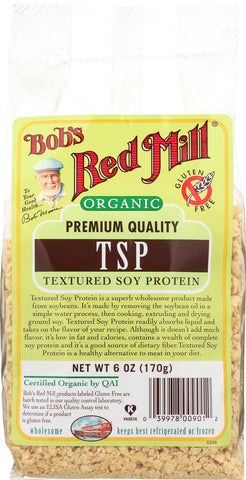 Bob's Red Mill Organic Textured Soy Protein (tsp) - 6 Oz - Case Of 4