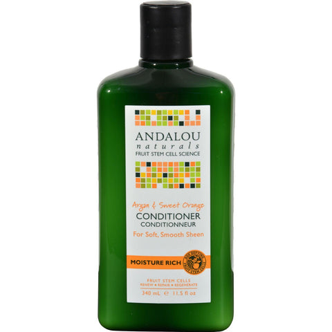 Andalou Naturals Moisture Rich Conditioner Argan And Sweet Orange - 11.5 Fl Oz