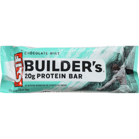 Clif Bar Builder Bar - Chocolate Mint - Case Of 12 - 2.4 Oz