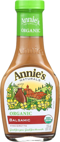 Annie's Naturals Vinaigrette Organic Balsamic - Case Of 6 - 8 Fl Oz.