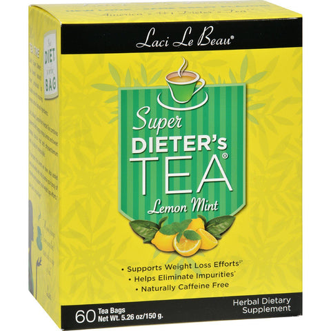 Laci Le Beau Super Dieter's Tea Lemon Mint - 60 Tea Bags