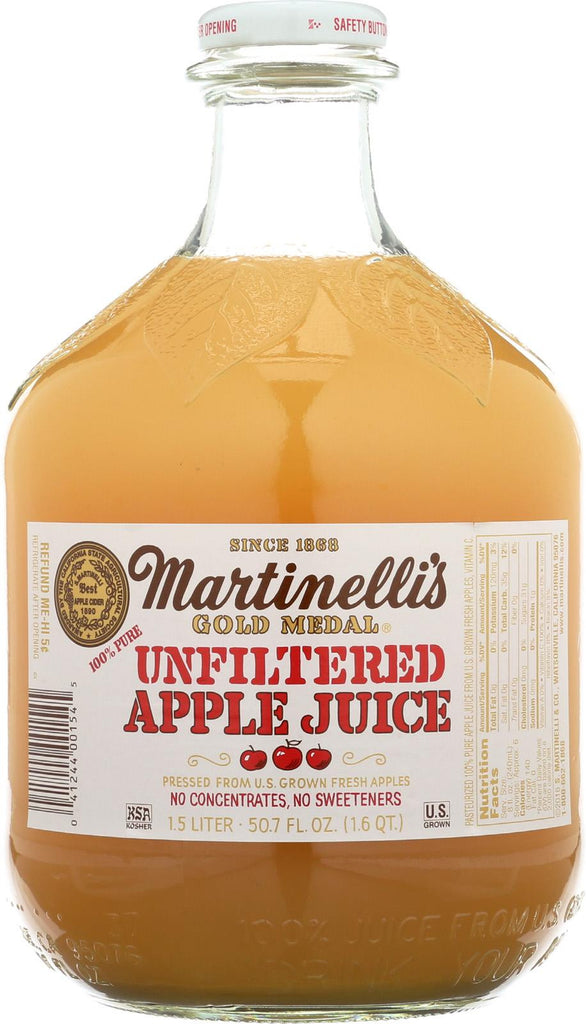 Martinelli's Unfiltered Apple Juice - Case Of 6 - 50.7 Fl Oz.