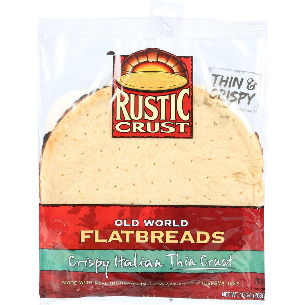 Rustic Crust Pizza Crust - F;atbreads - Thin Crust - 10 Oz - Case Of 8