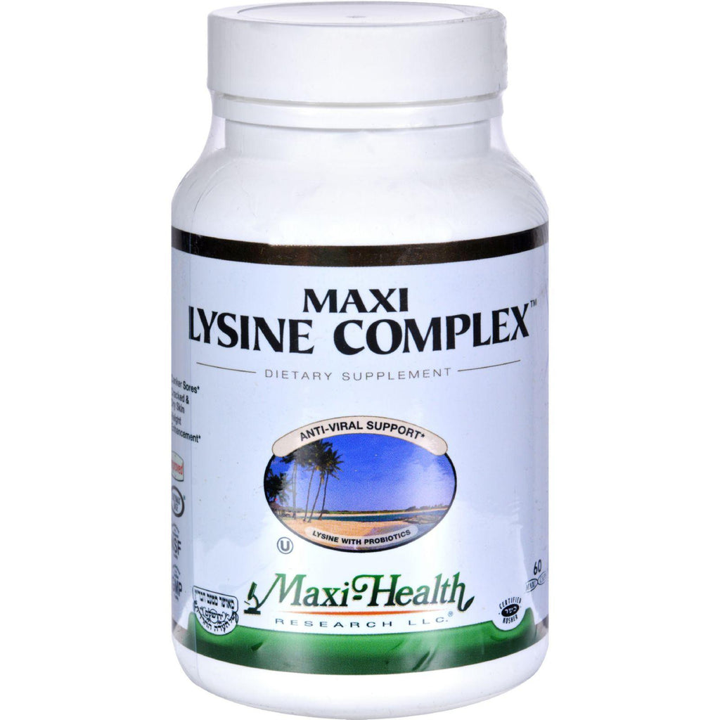 Maxi Health Kosher Vitamins Maxi Lysine Complex - 60 Capsules