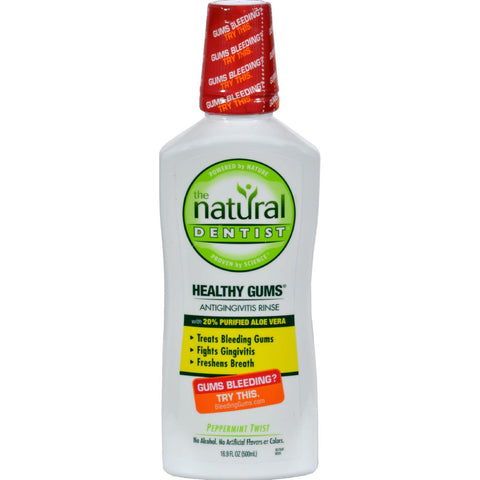 Natural Dentist Healthy Gums Antigingivitis Rinse Peppermint Twist - 16.9 Fl Oz