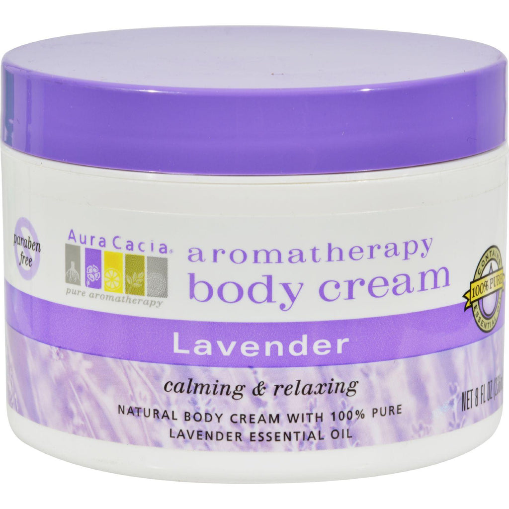 Aura Cacia Body Cream Lavender - 8 Fl Oz