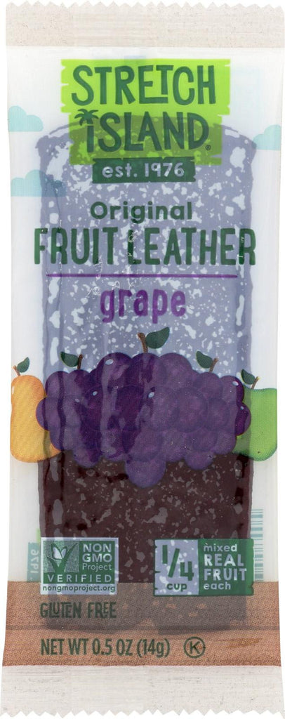 Stretch Island Fruit Leather Strip - Harvest Grape - .5 Oz - Case Of 30