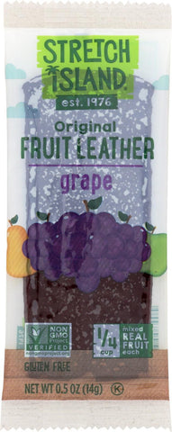 Stretch Island Fruit Leather Strip - Harvest Grape - .5 Oz - Case Of 30