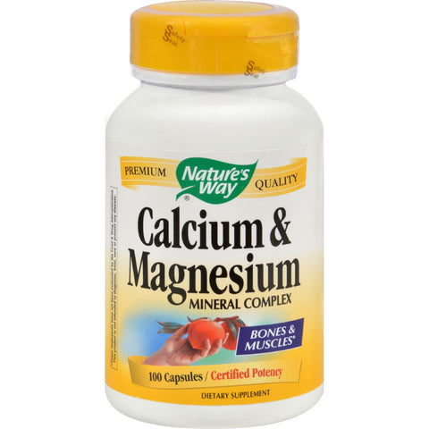 Nature's Way Calcium And Magnesium Mineral Complex - 100 Capsules