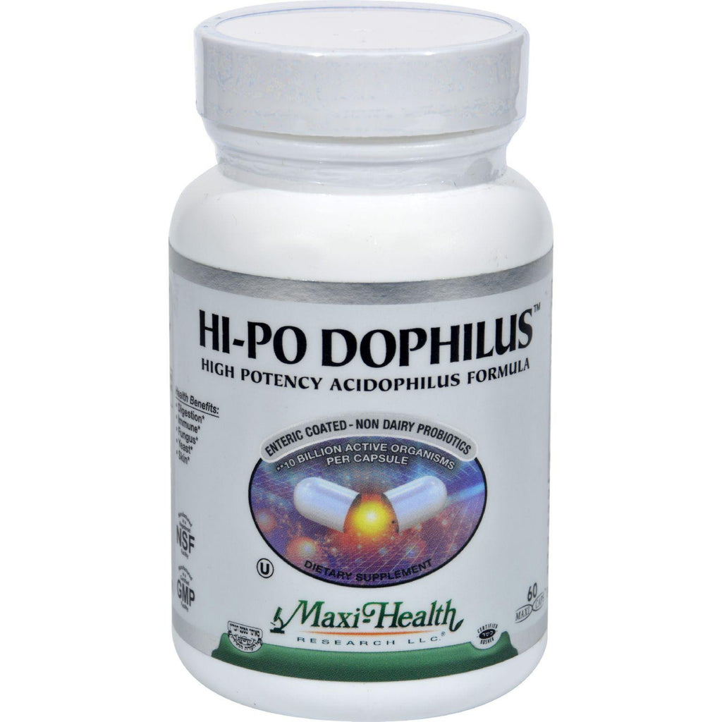 Maxi Health Hi-po Dophilus High Potency Acidophilus Formula - 60 Caps