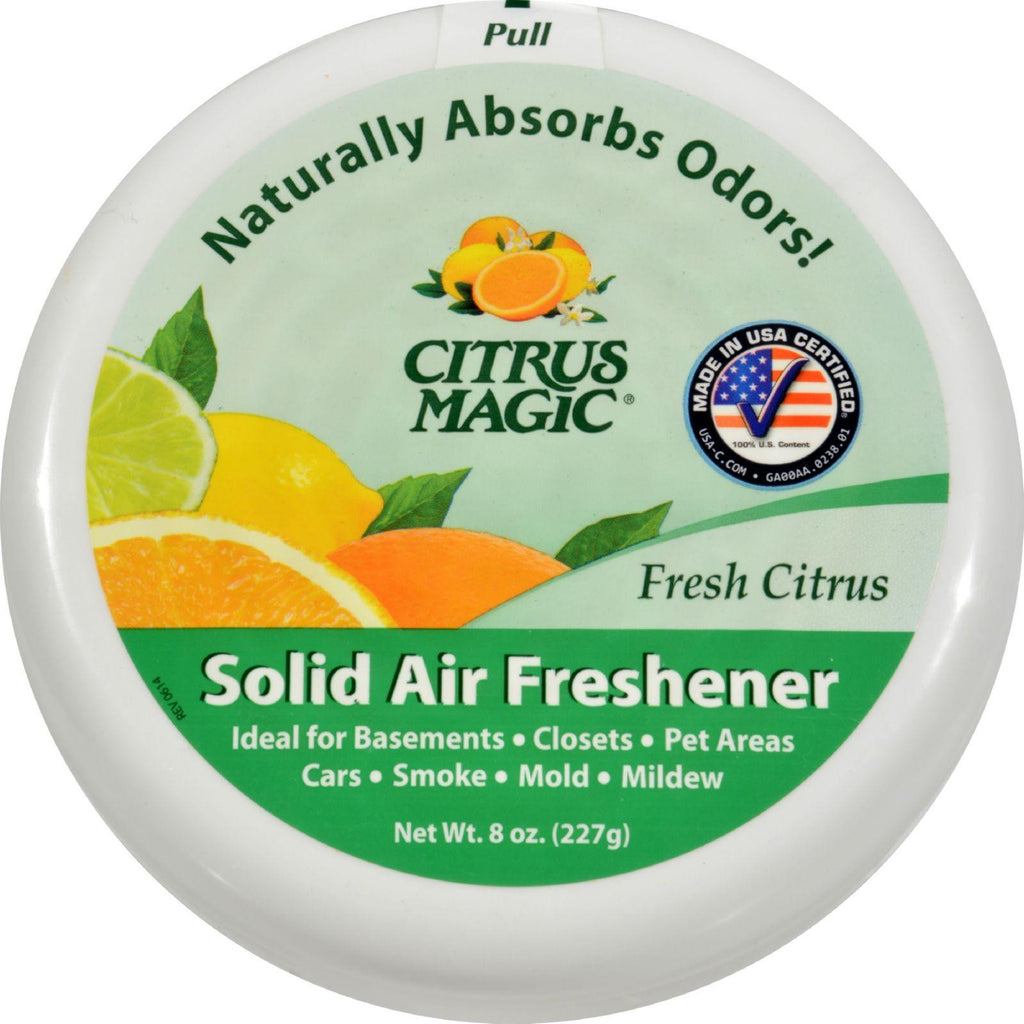 Citrus Magic Solid Air Freshener - 8 Oz - Case Of 6