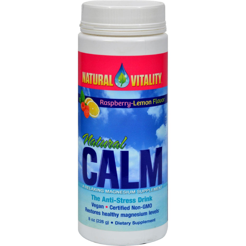 Natural Vitality Natural Magnesium Calm Raspberry-lemon - 8 Oz