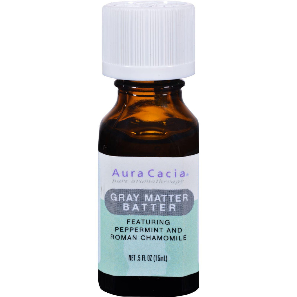 Aura Cacia Essential Solutions Oil Gray Matter Batter - 0.5 Fl Oz