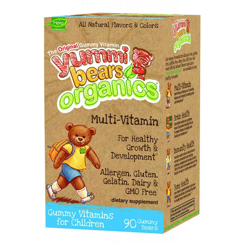 Yummy Bears Organics Multi Vitaminand Mineral - Gummy - Children - 90 Count