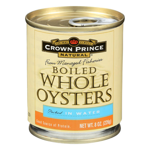 Crown Prince Oysters - Boiled - Case Of 12 - 8 Oz.