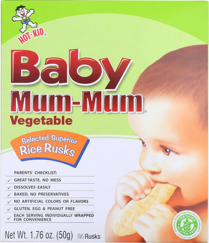 Hot Kid Baby Mum Rice Husk - Vegetable - Case Of 6 - 1.76 Oz.