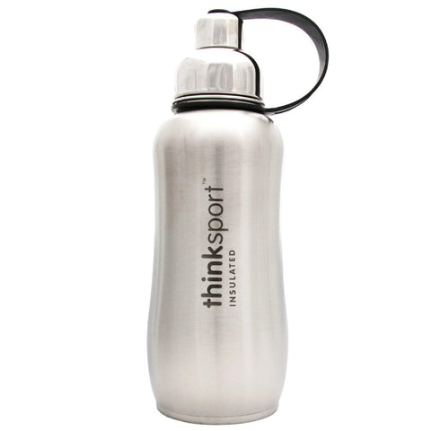 Thinksport Stainless Steel Sports Bottle - Silver - 25 Oz