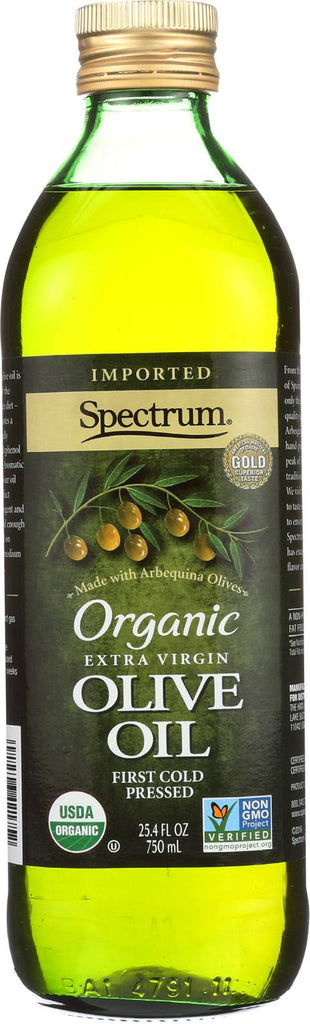 Spectrum Naturals Organic Unrefined Extra Virgin Olive Oil - Case Of 1 - 25.4 Fl Oz.