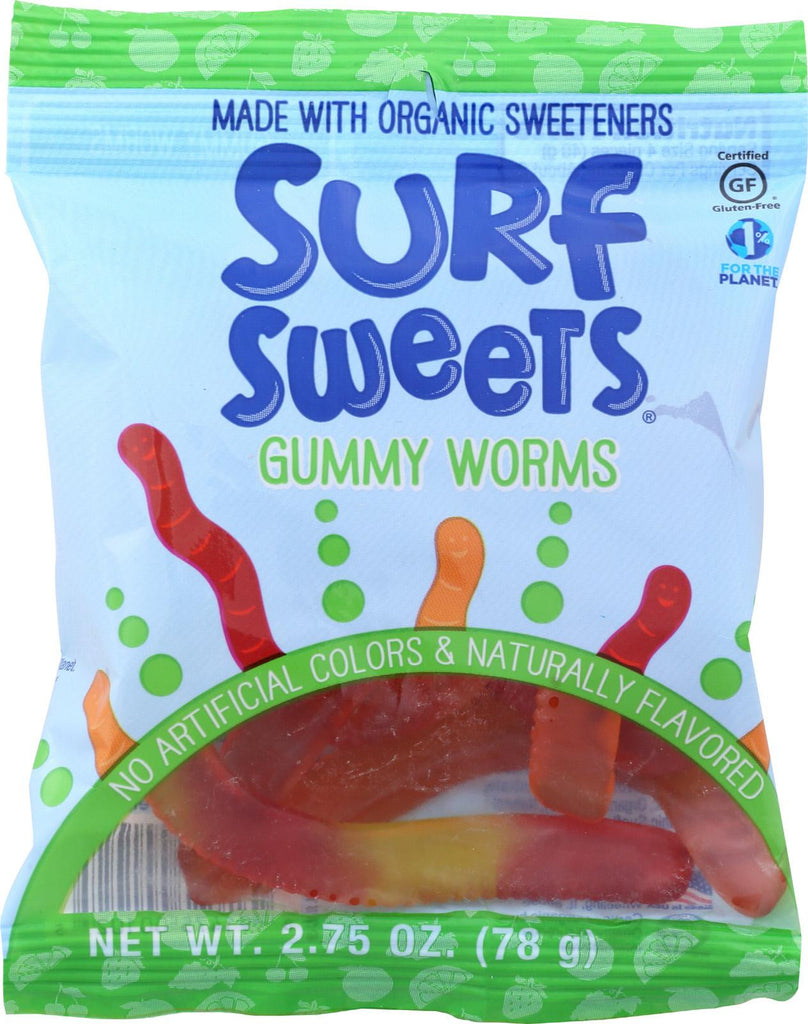 Surf Sweets Gummy Worms - Case Of 12 - 2.75 Oz.