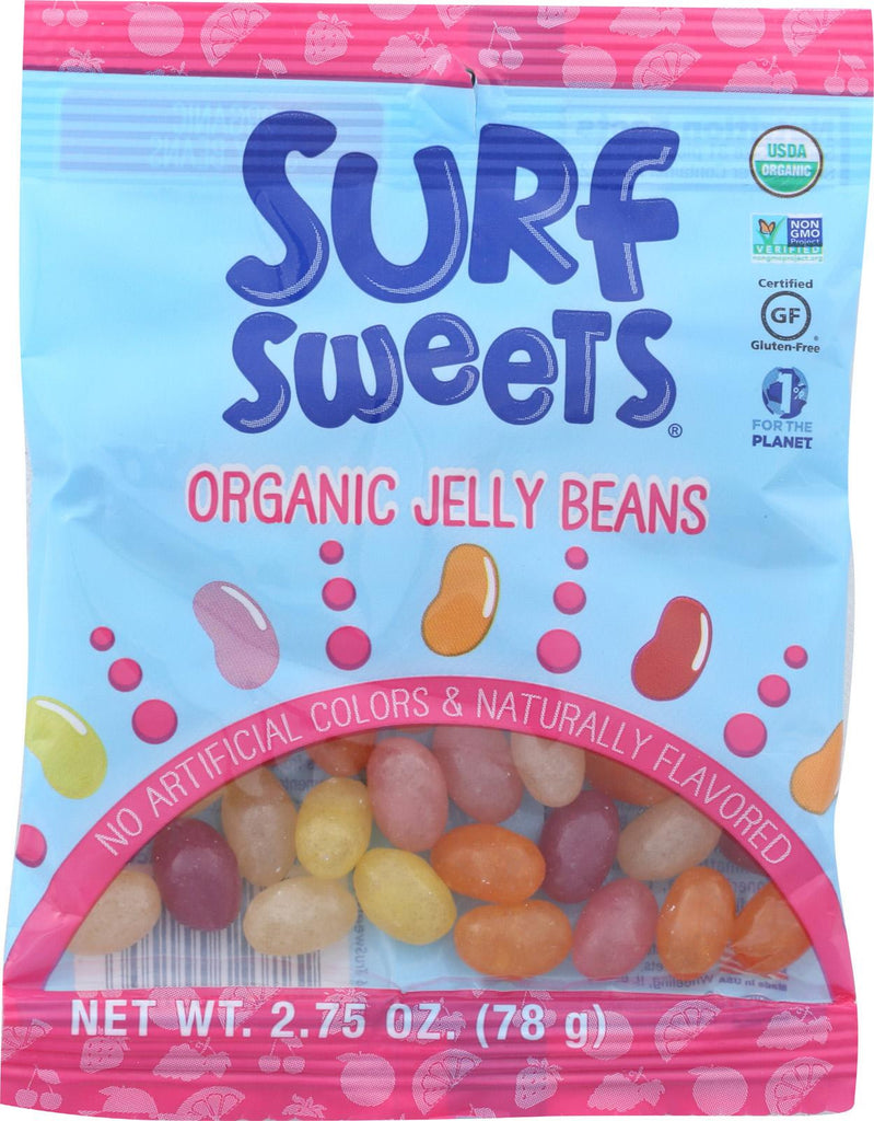 Surf Sweets Organic Jelly Beans - Case Of 12 - 2.75 Oz.