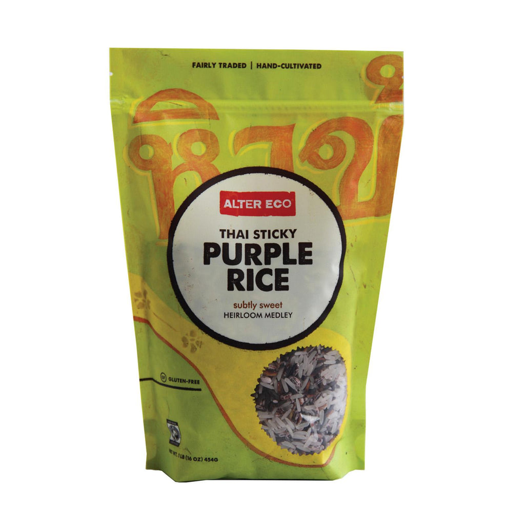 Alter Eco Americas Rice - Thai Sticky Purple - Case Of 8 - 16 Oz.