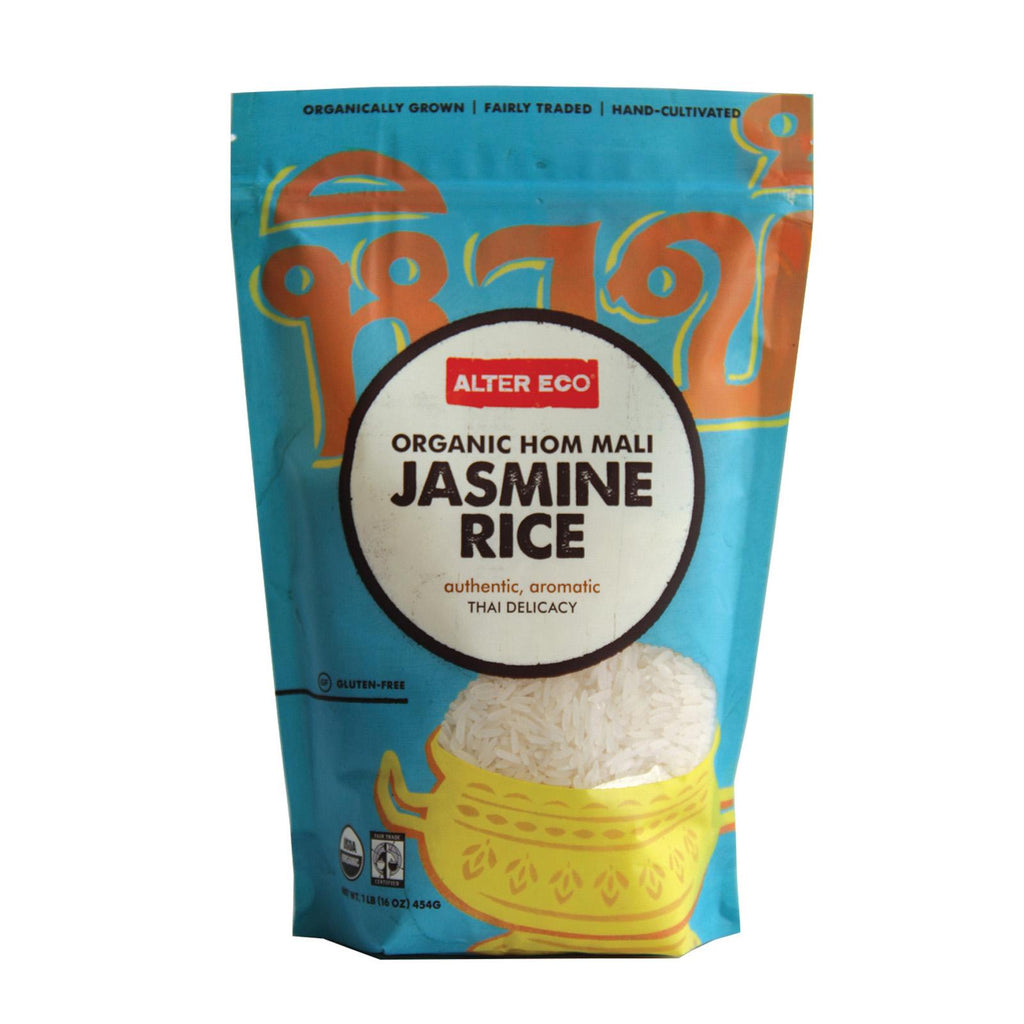 Alter Eco Americas Rice - Hom Mali Jasmine - Case Of 8 - 16 Oz.