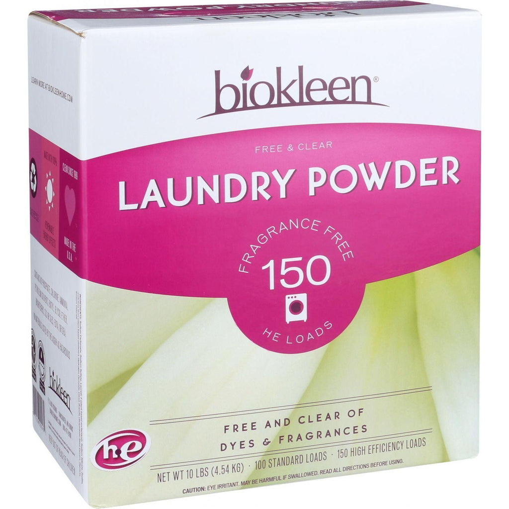 Biokleen Laundry Powder - Free And Clear - 10 Lb