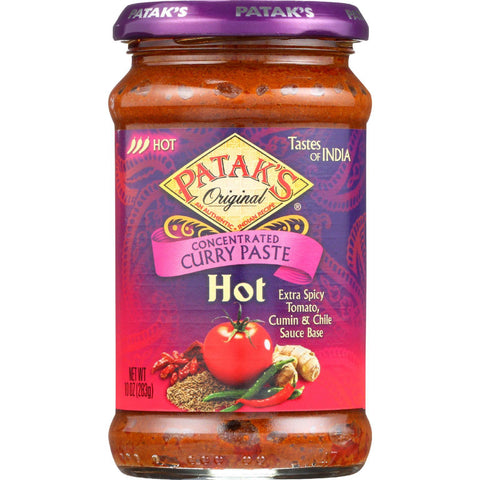 Pataks Curry Paste - Concentrated - Hot - 10 Oz - Case Of 6